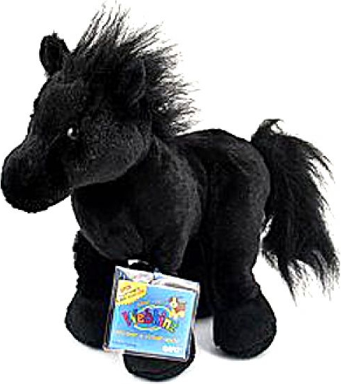 Webkinz 8.5" Black Stallion with Unused Code Plush