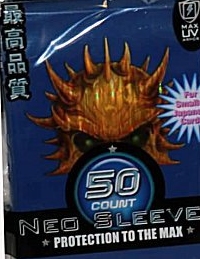 Max Protection Yugioh Size Blue Skull Yellow Wave 50ct Sleeves Pack 15ct Box