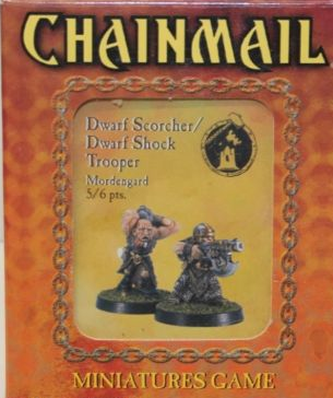 D&D Miniatures Chainmail Dwarf Scorcher/ Dwarf Shock Trooper Mordengard