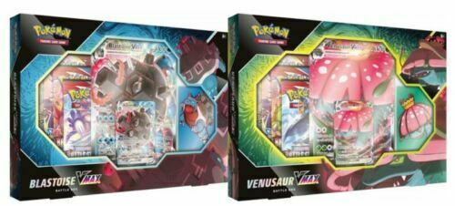 Pokemon Venusaur/Blastoise VMAX 2021 Battle Box 6ct Case