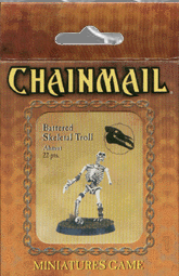 D&D Miniatures Chainmail Battered Skeletal Troll Ahmut