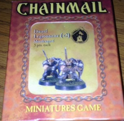 D&D Miniatures Chainmail Dwarf Legionnaire Mordengard