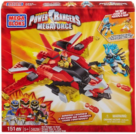Mega Bloks Power Rangers Megaforce Red Ranger vs. Vrak Box Set