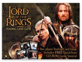 LOTR Two Player Trading Card Game with CD Game Tutorial