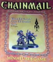 D&D Miniatures Chainmail Wood Elf Scout/ Gray Elf Duelist Ravilla
