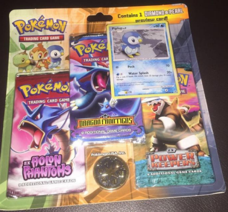 Pokemon EX Series 3-Pack Blister (Holon Phantoms, Dragon Frontiers, Power Keepers)