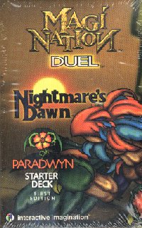 Magi Nation Duel Nightmares Dawn Paradwyn 1st Edition Starter Deck