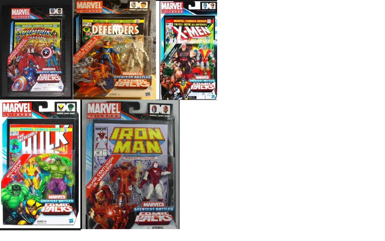 Marvel Universe Greatest Battles Figure 2-Pack w/ Comic Case of 8