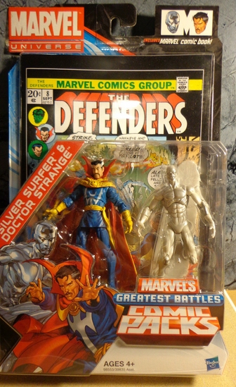 Marvel Universe Greatest Battles Figure 2-Pack w/ Comic -Silver Surfer & Doctor Strange