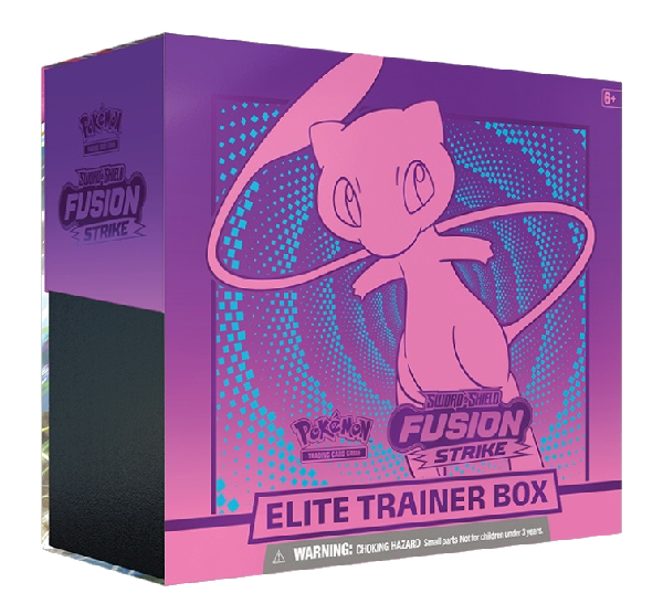 Pokemon Sword & Shield: Fusion Strike Elite Trainer Box ( Mew )