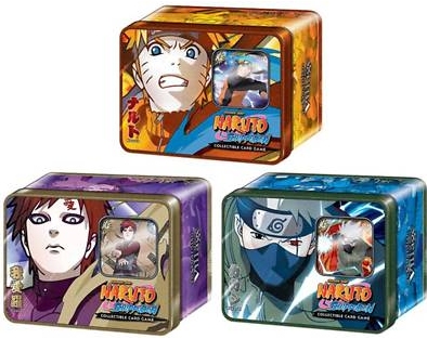Naruto Guardian of the Village Lot of 3 Tins