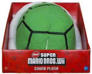 New Super Mario Bros. Wii Sound Plush 7" Green Koopa Shell