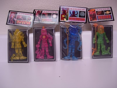 Outer Space Men New York Comic Con Exc Set of 4 Figures