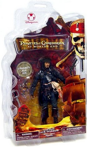 Pirates Caribbean Captain Jack Sparrow Worlds End Disney Excl Figure