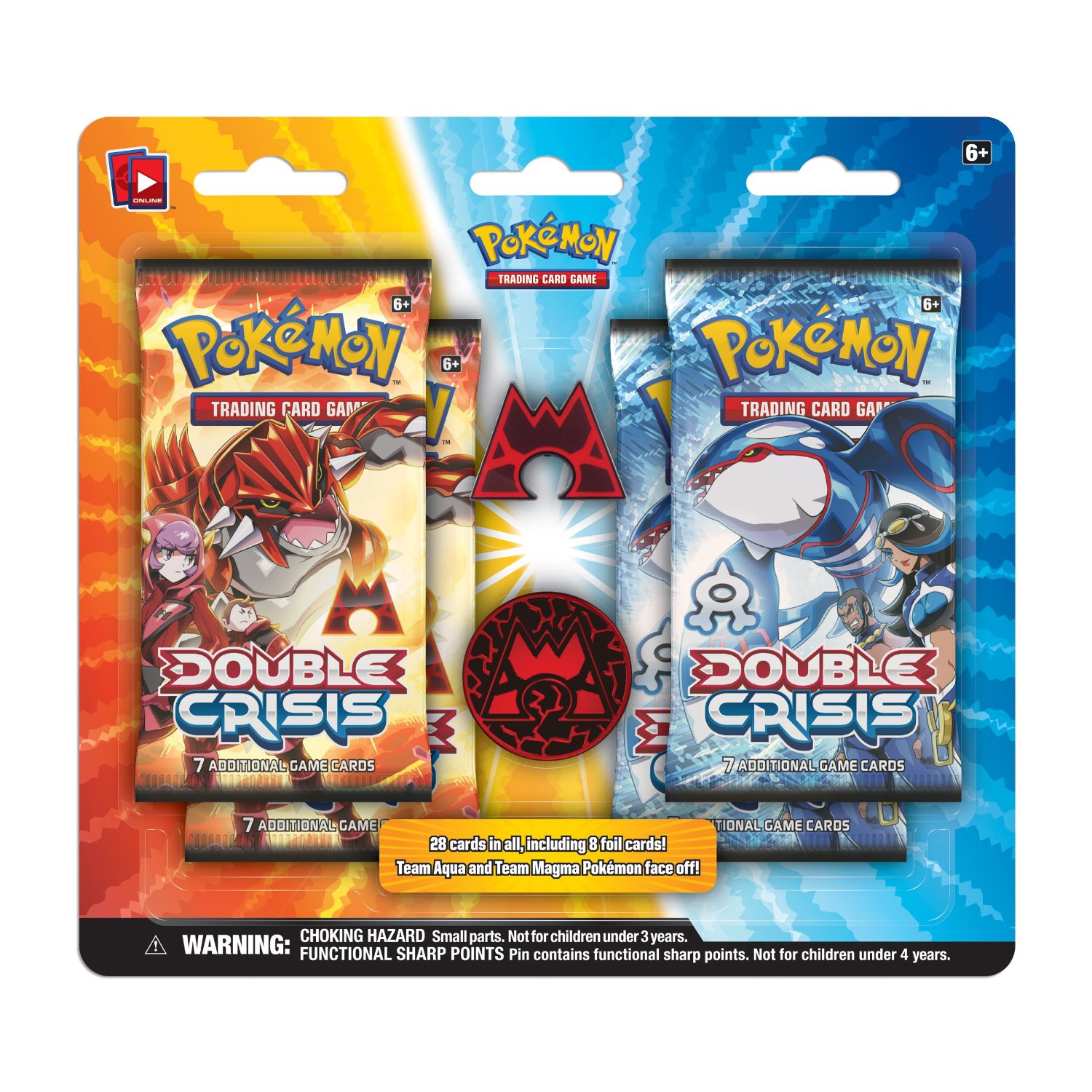 Pokemon Double Crisis 4ct blister pack (Team Magma)