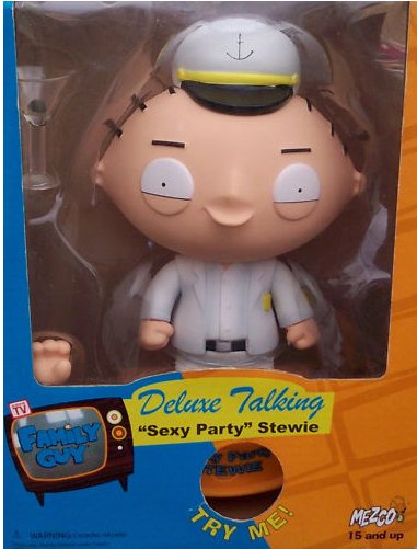 Family Guy Deluxe Sexy Party Stewie 8" Talking Action Figure